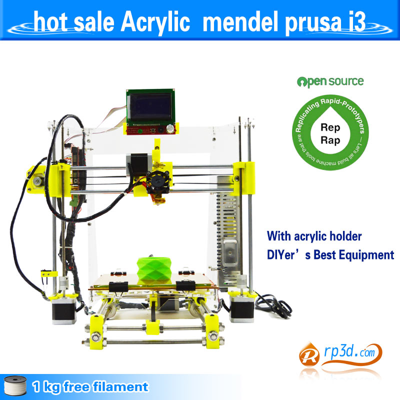 3D printer DIY kit pangu i3 in Acrylic frame with LCD